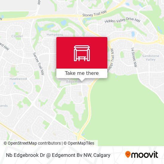 Nb Edgebrook Dr @ Edgemont Bv NW map