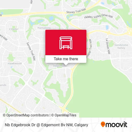 Nb Edgebrook Dr @ Edgemont Bv NW map