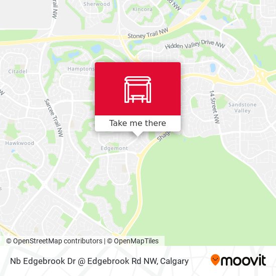 Nb Edgebrook Dr @ Edgebrook Rd NW map