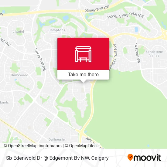 Sb  Edenwold Dr @ Edgemont Bv NW map
