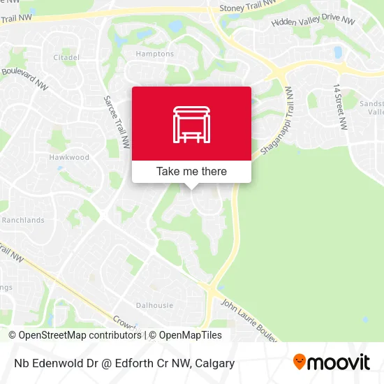 Nb  Edenwold Dr @ Edforth Cr NW map