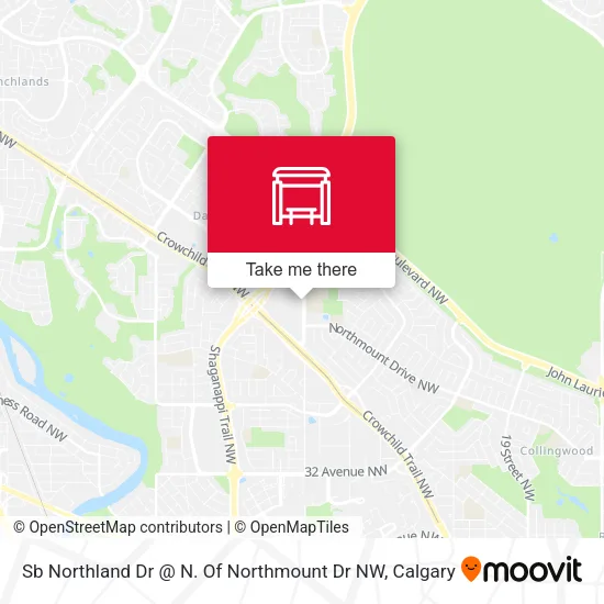 Sb Northland Dr @ N. Of Northmount Dr NW map