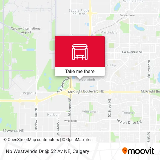 Nb Westwinds Dr @ 52 Av NE map
