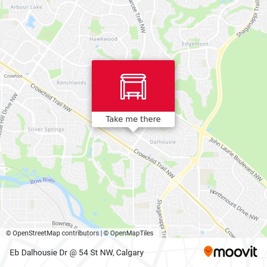 Eb Dalhousie Dr @ 54 St NW map