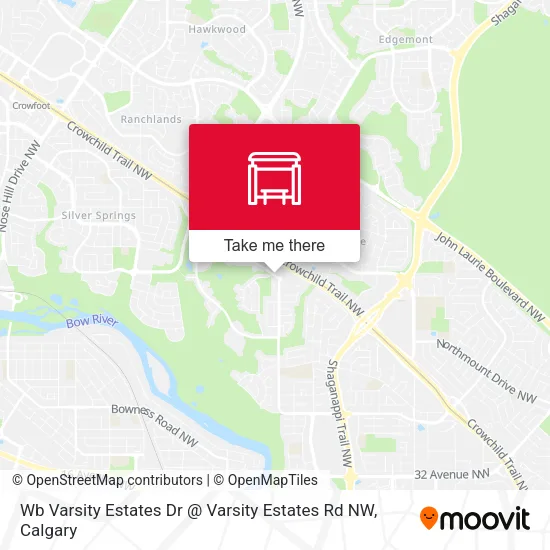 Wb Varsity Estates Dr @ Varsity Estates Rd NW map