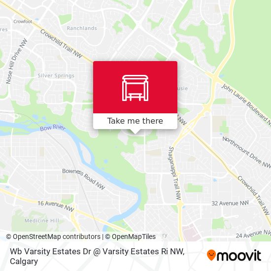 Wb Varsity Estates Dr @ Varsity Estates Ri NW map