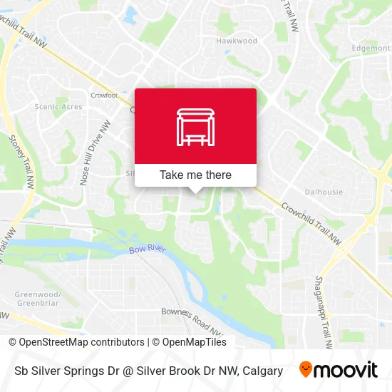 Sb Silver Springs Dr @ Silver Brook Dr NW map
