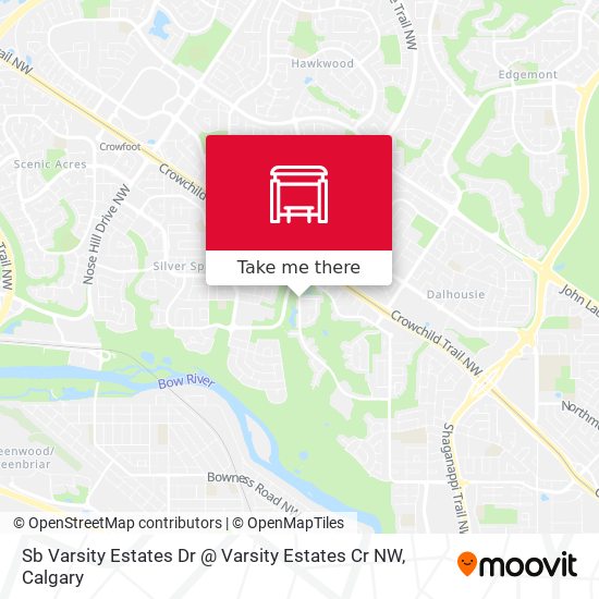 Sb Varsity Estates Dr @ Varsity Estates Cr NW map