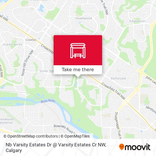 Nb Varsity Estates Dr @ Varsity Estates Cr NW map