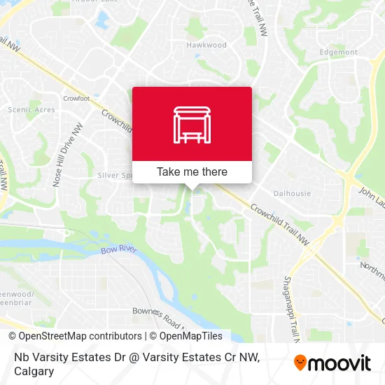 Nb Varsity Estates Dr @ Varsity Estates Cr NW map