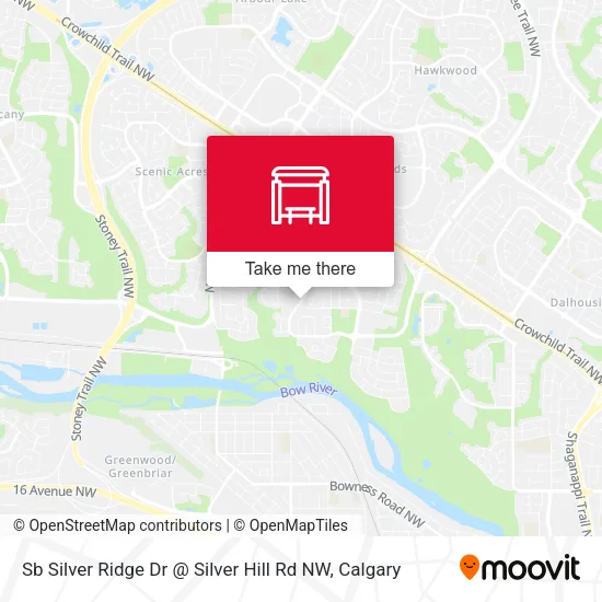 Sb Silver Ridge Dr @ Silver Hill Rd NW map