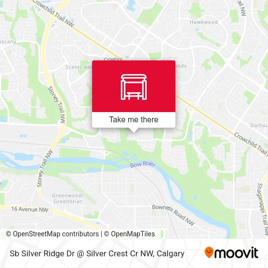 Sb Silver Ridge Dr @ Silver Crest Cr NW map