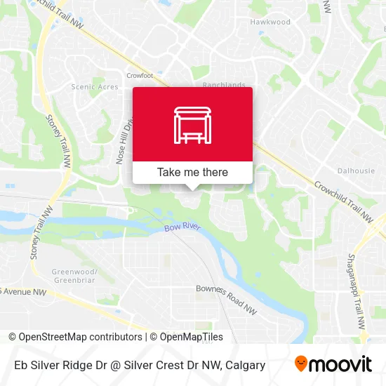 Eb Silver Ridge Dr @ Silver Crest Dr NW map