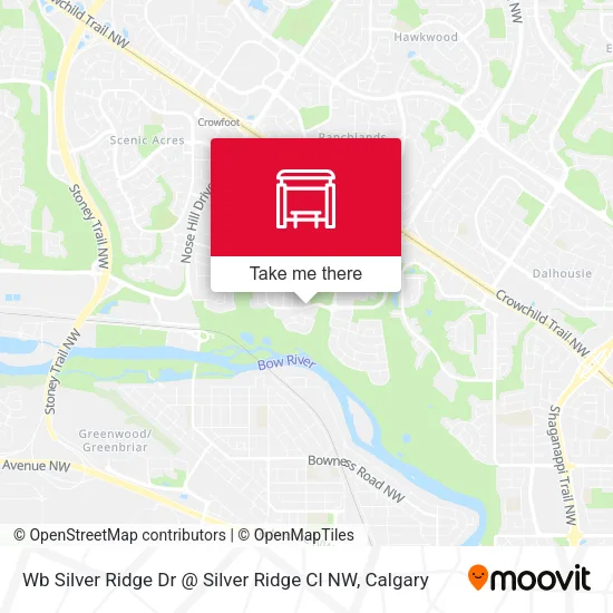 Wb Silver Ridge Dr @ Silver Ridge Cl NW map