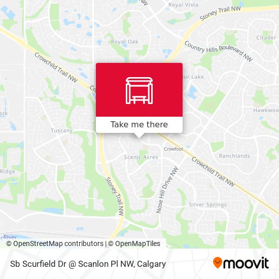Sb Scurfield Dr @ Scanlon Pl NW map