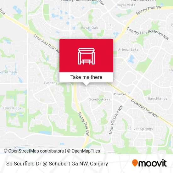Sb Scurfield Dr @ Schubert Ga NW map