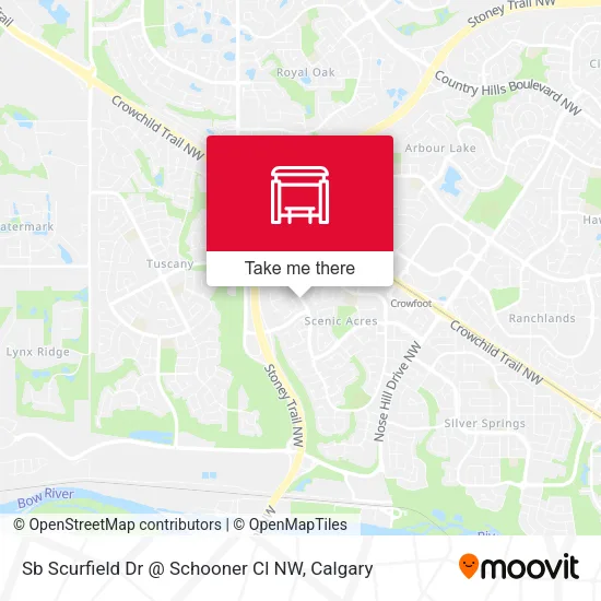 Sb Scurfield Dr @ Schooner Cl NW map