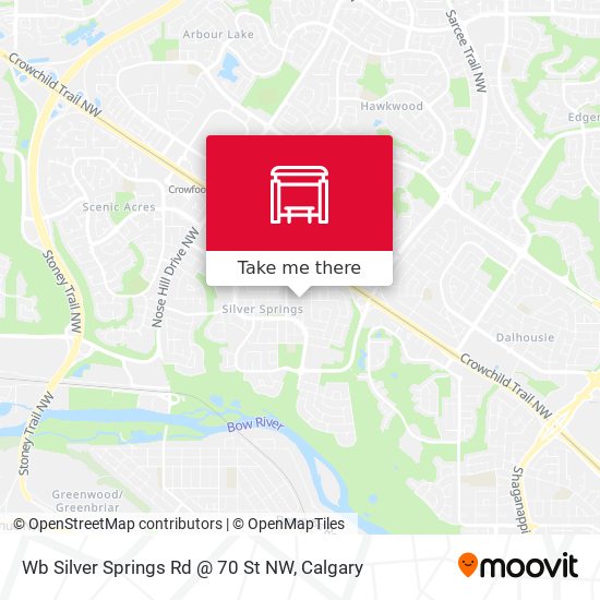 Wb Silver Springs Rd @ 70 St NW map