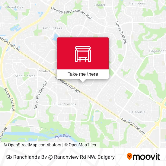Sb Ranchlands Bv @ Ranchview Rd NW map