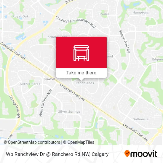 Wb Ranchview Dr @ Ranchero Rd NW map