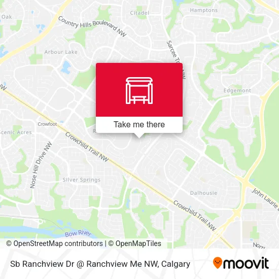 Sb Ranchview Dr @ Ranchview Me NW map