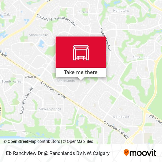 Eb Ranchview Dr @ Ranchlands Bv NW map