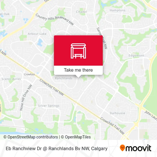 Eb Ranchview Dr @ Ranchlands Bv NW map