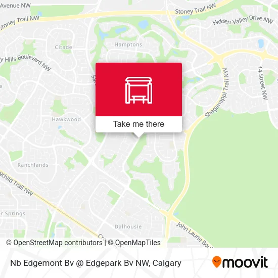 Nb Edgemont Bv @ Edgepark Bv NW map