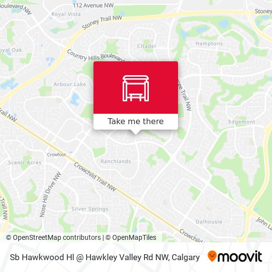 Sb Hawkwood Hl @ Hawkley Valley Rd NW map