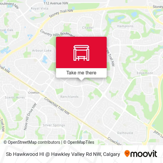 Sb Hawkwood Hl @ Hawkley Valley Rd NW map