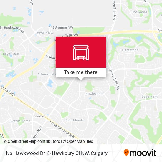 Nb Hawkwood Dr @ Hawkbury Cl NW map