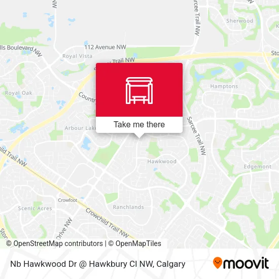 Nb Hawkwood Dr @ Hawkbury Cl NW map