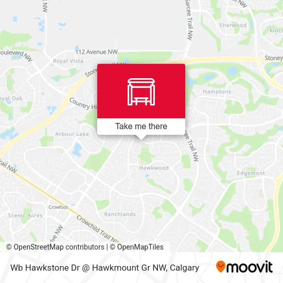 Wb Hawkstone Dr @ Hawkmount Gr NW map