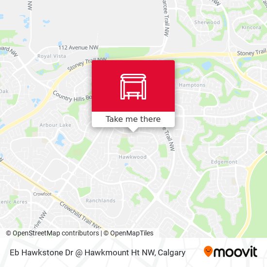 Eb Hawkstone Dr @ Hawkmount Ht NW map