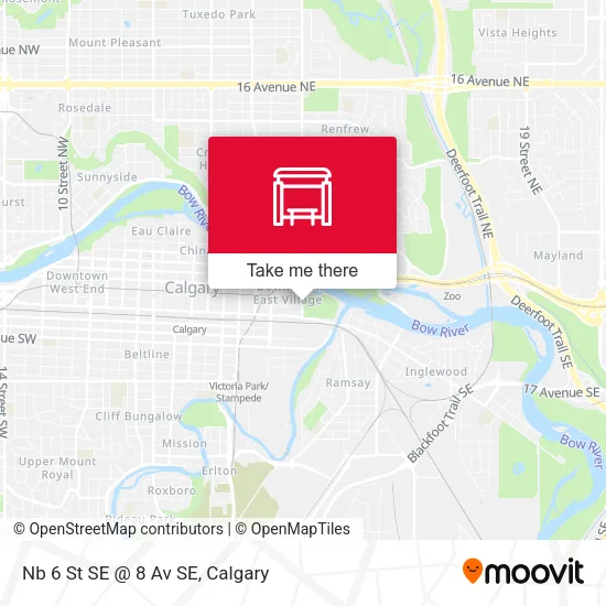Nb 6 St SE @ 8 Av SE map