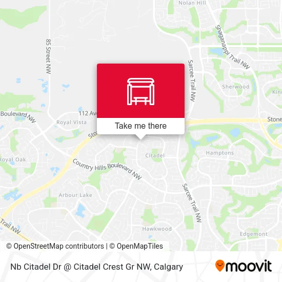 Nb Citadel Dr @ Citadel Crest Gr NW map