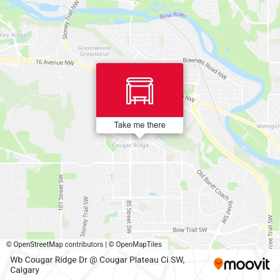 Wb Cougar Ridge Dr @ Cougar Plateau Ci SW map