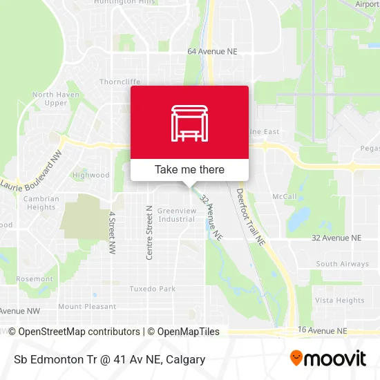 Sb Edmonton Tr @ 41 Av NE plan