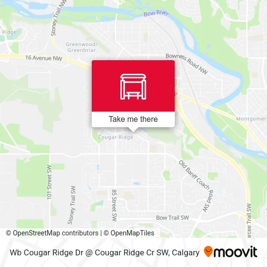 Wb Cougar Ridge Dr @ Cougar Ridge Cr SW map