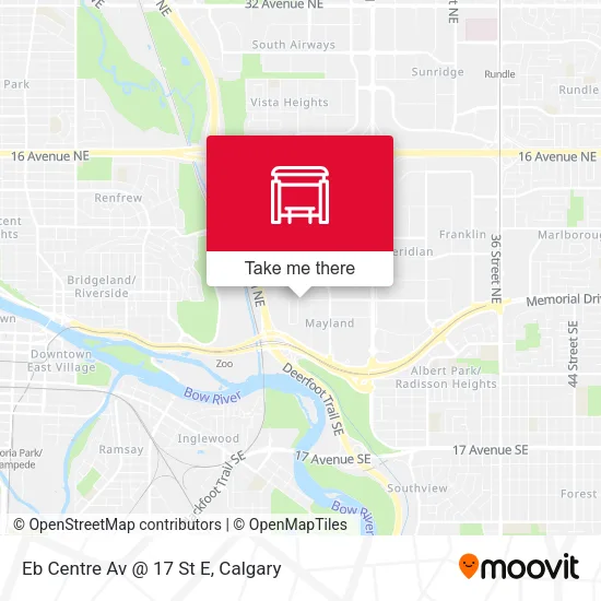 Eb Centre Av @ 17 St E map