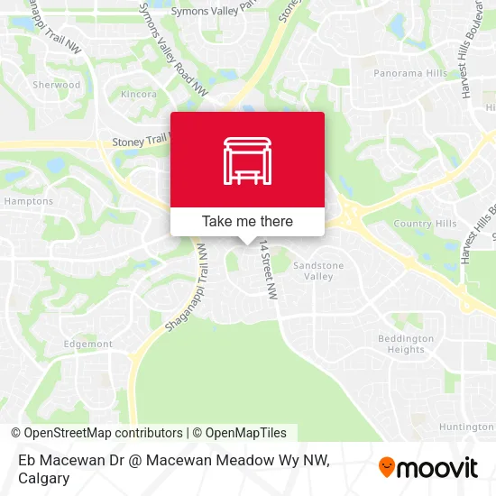 Eb Macewan Dr @ Macewan Meadow Wy NW map