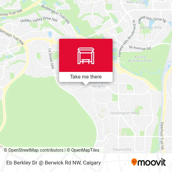 Eb Berkley Dr @ Berwick Rd NW map