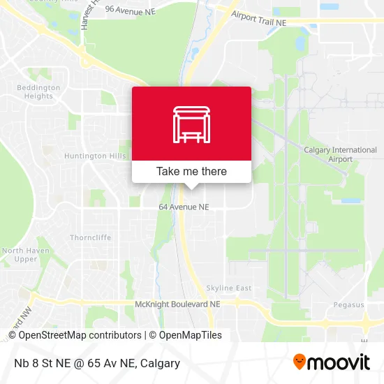 Nb 8 St NE @ 65 Av NE map