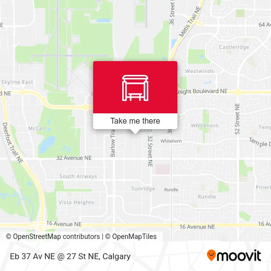 Eb 37 Av NE @ 27 St NE map