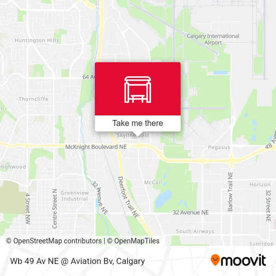 Wb 49 Av NE @ Aviation Bv map