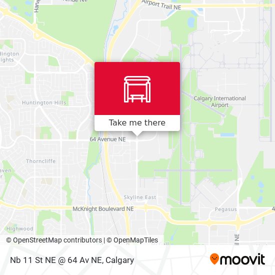 Nb 11 St NE @ 64 Av NE map