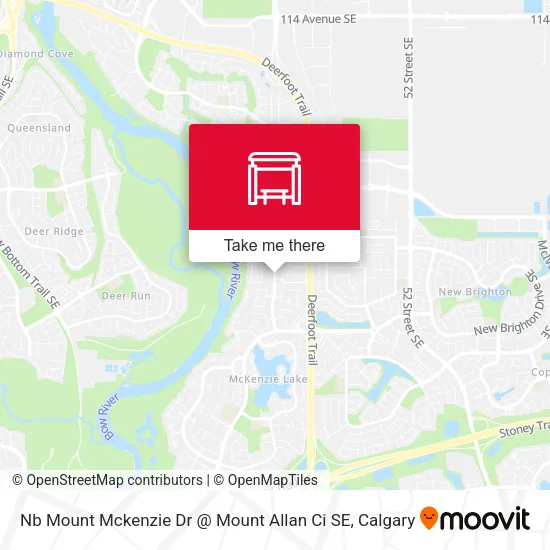 Nb Mount Mckenzie Dr @ Mount Allan Ci SE map