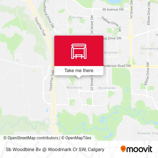 Sb Woodbine Bv @ Woodmark Cr SW map