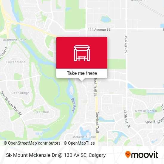 Sb Mount Mckenzie Dr @ 130 Av SE map