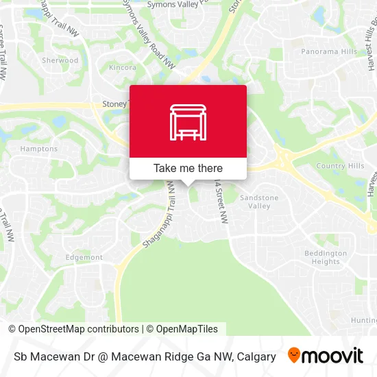 Sb Macewan Dr @ Macewan Ridge Ga NW map